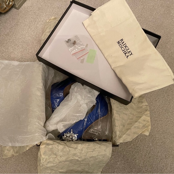 Badgley Mischka ‘Royal Embellished’ Peep Toe Pump - Picture 7 of 13